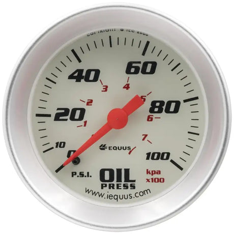 E8244 Equus Gauge Oil Pressure 2' 0-100 Psi