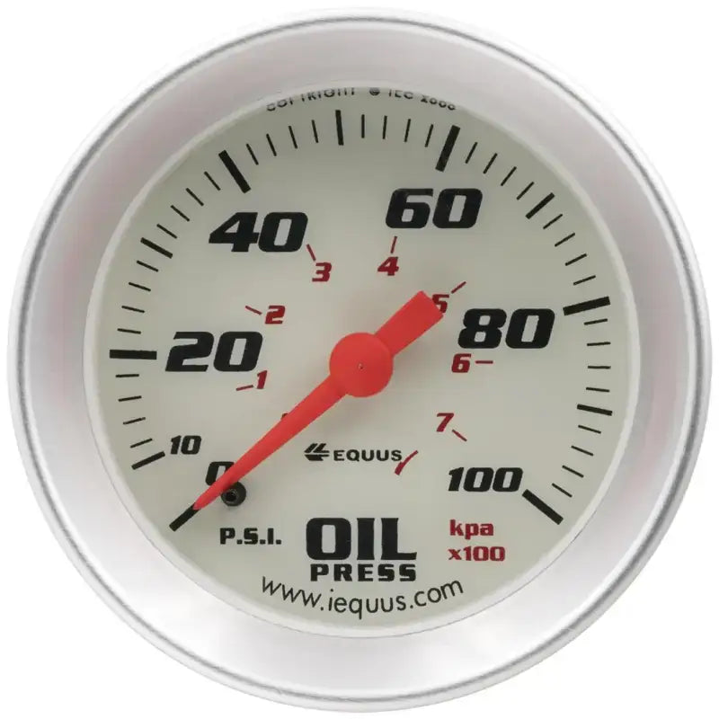 E8244 Equus Gauge Oil Pressure 2' 0-100 Psi