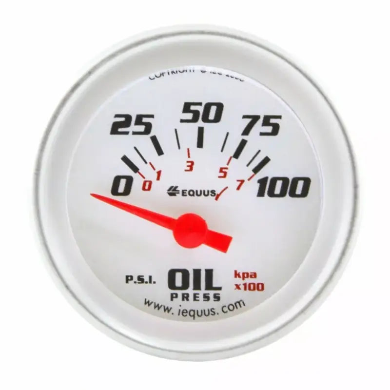 E8264 Equus Gauge Oil Pressure 2’ 90 Degree