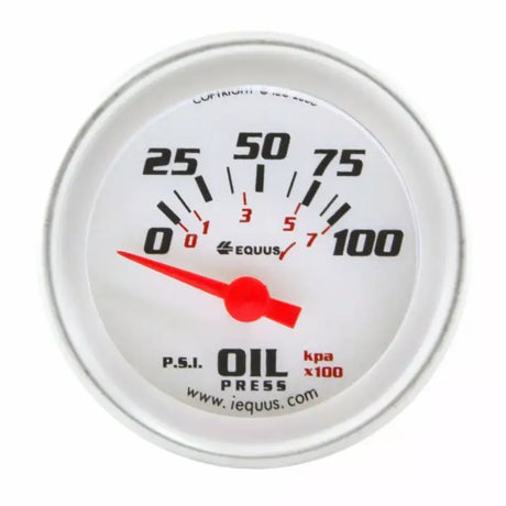 E8264 Equus Gauge Oil Pressure 2’ 90 Degree