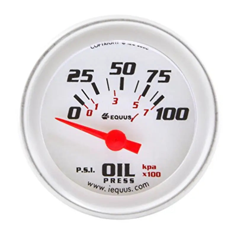 E8264 Equus Gauge Oil Pressure 2’ 90 Degree