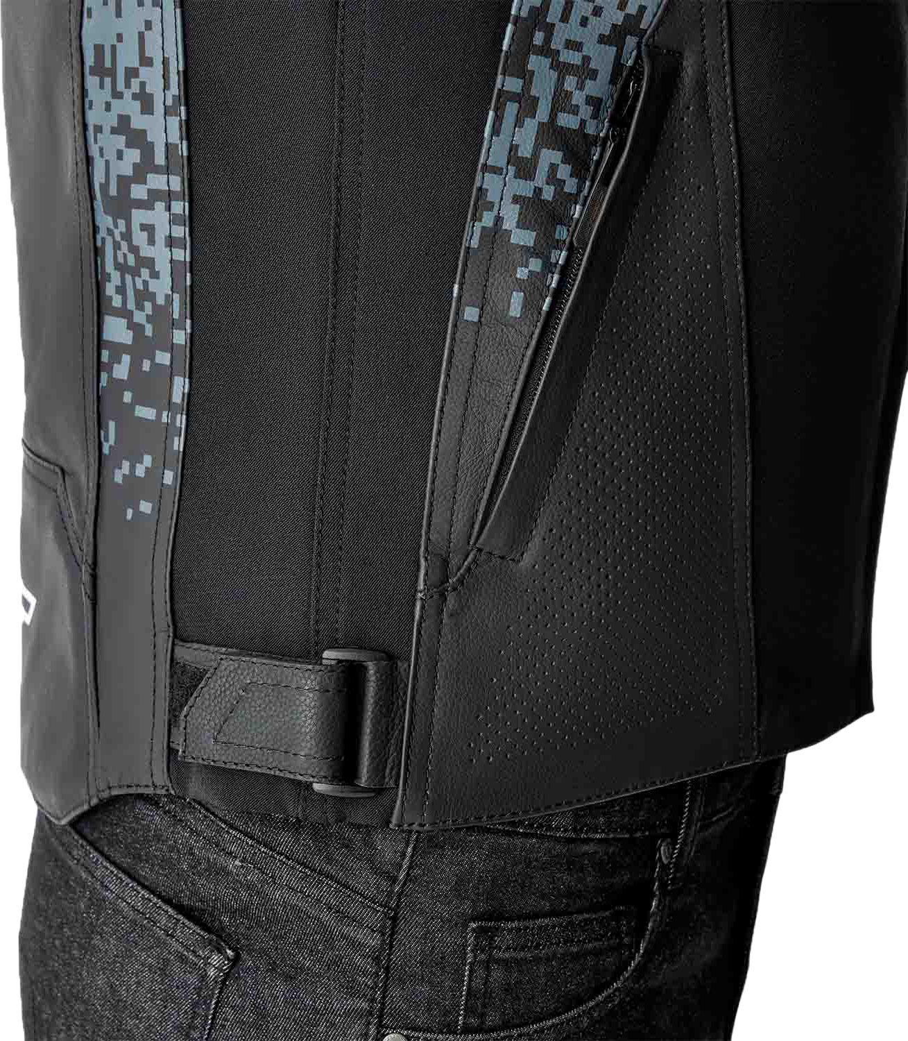 Ps Supersport K D3o Jacket Grey/Black Leather 3x