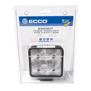 Packaged square LED flood worklight Ecco Elect E92007-CS flood beam Ecco Elect Worklamp