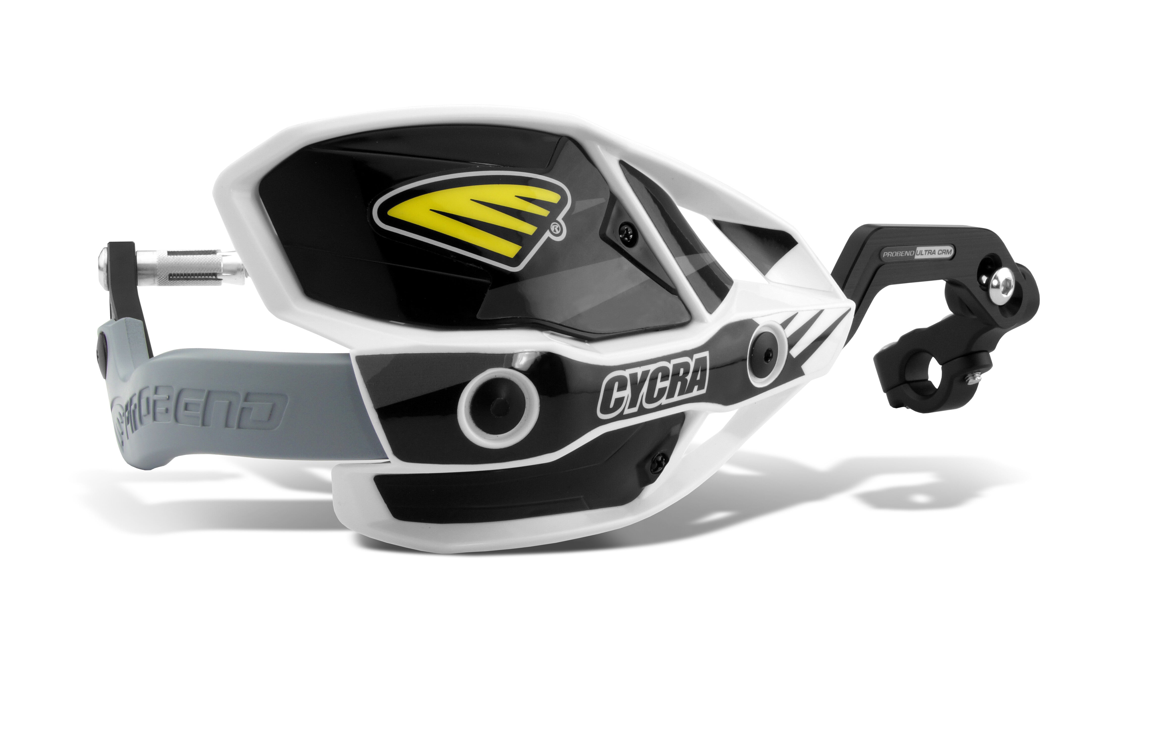Cycra CRM Wrap Around Handguards 1CYC-7408-12X - White Black 1-1 Clamp