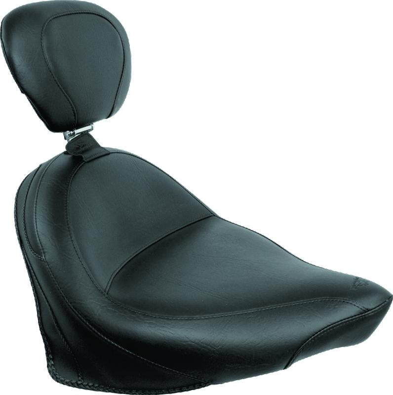 Mustang Motorcycle 76161 Mustang 07-15 Honda VT750C2 Spirit,10-20 Phantom Wide Touring 2PC Seat - Black