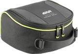 Black and gray motorbike tank bag with neon green accents - EA144 Tanklock Tankbag