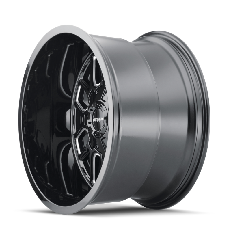 Mayhem 8107-2937BM13 Mayhem 8107 Cogent 20x9 / 6x135 BP / 13mm Offset / 106mm Hub Black w/ Milled Spokes Wheel