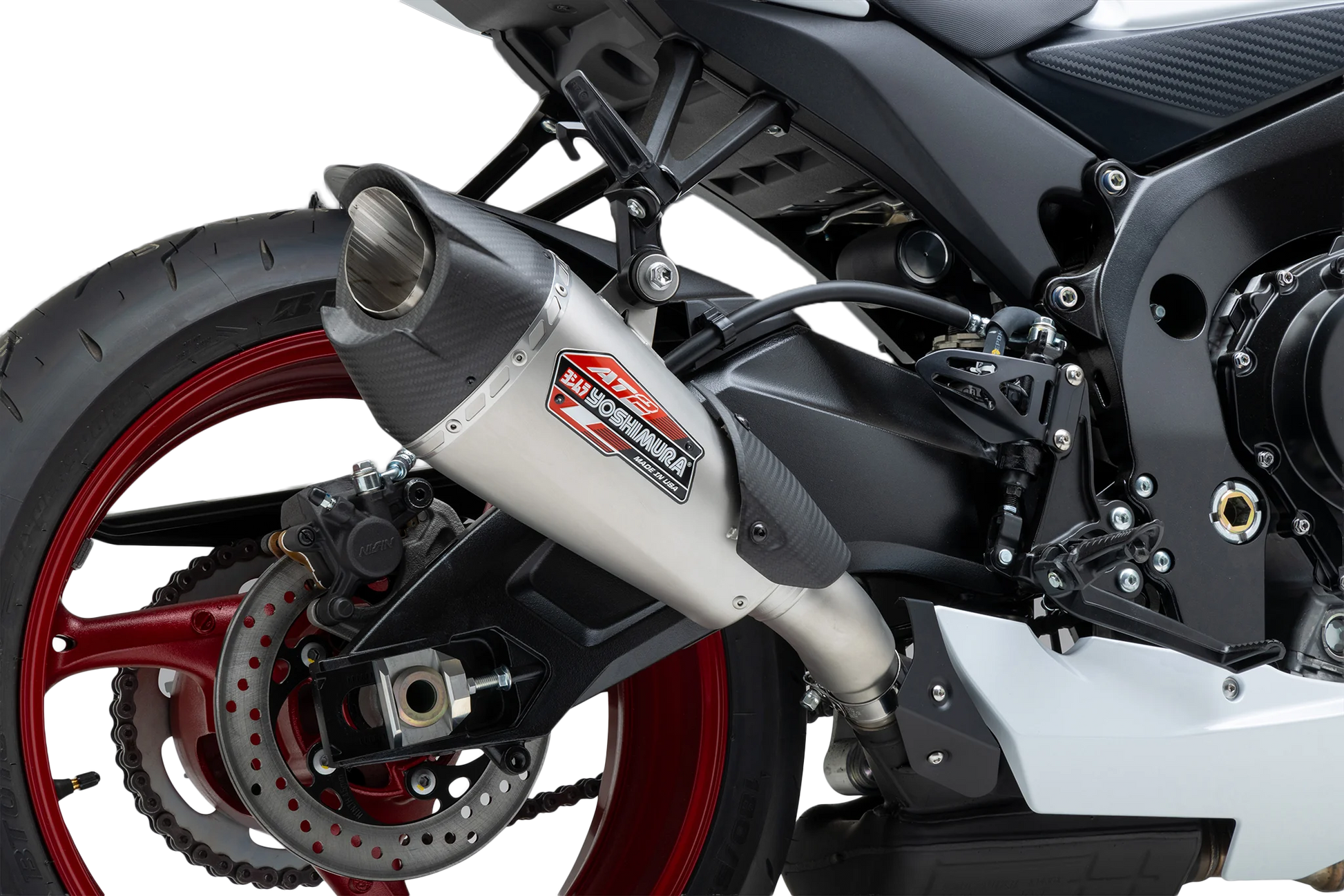 Yoshimura AT2 Slip-On Exhaust 11750BP521 - Street SO SS SS CF