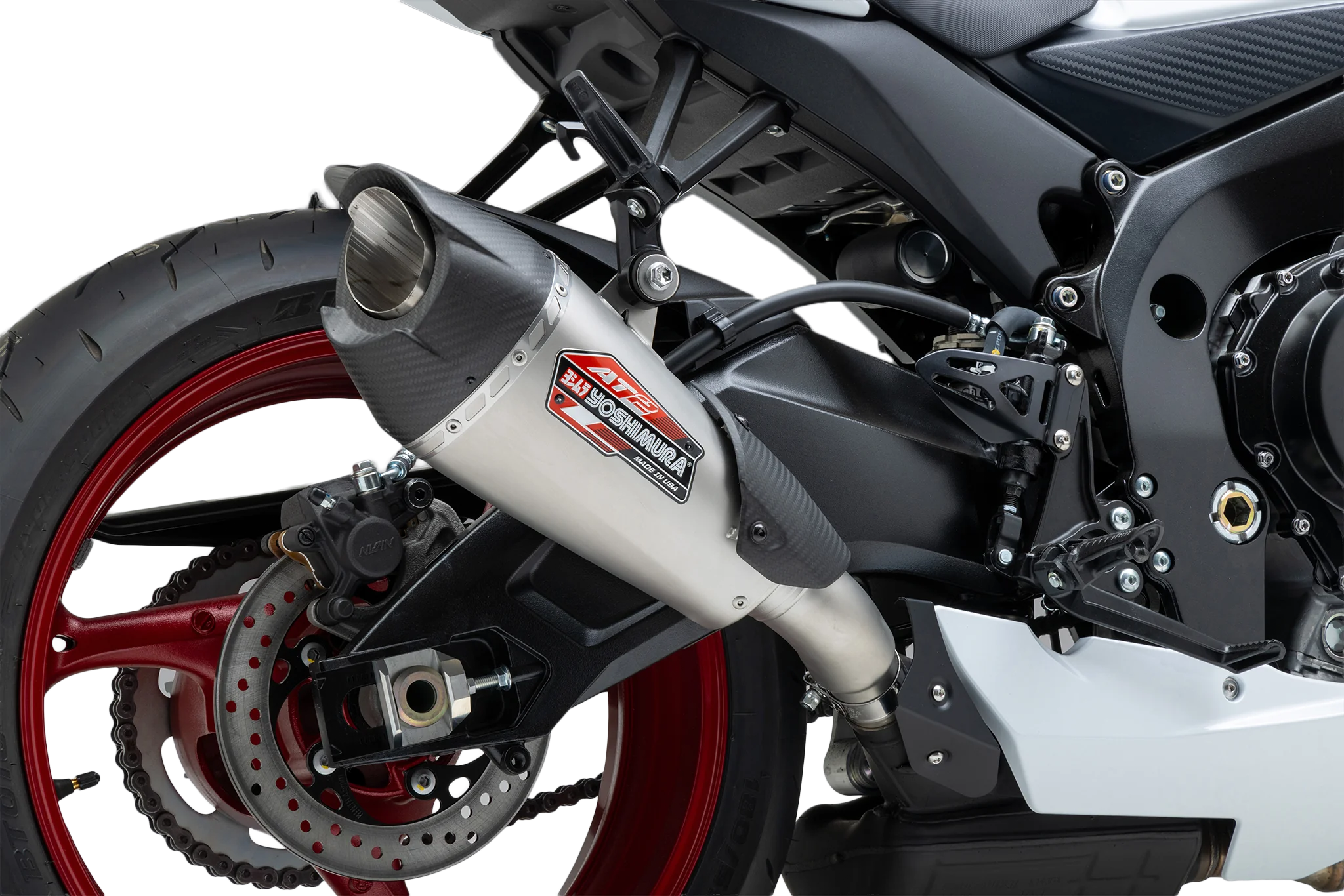 Yoshimura AT2 Slip-On Exhaust 11750BP521 - Street SO SS SS CF