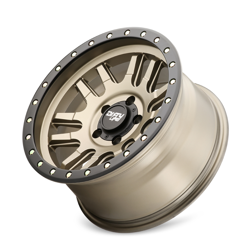 Dirty Life 9309-7983MGD0 Dirty Life 9309 Canyon Pro 17x9/6x139.7 BP/0mm Offset/106mm Hub Satin Gold Wheel - Beadlock