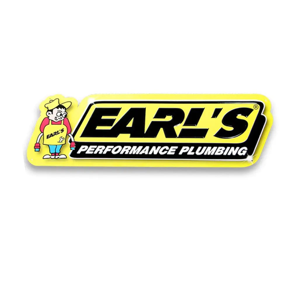 Earl'S 10000ERL Metal sign with embossed logo