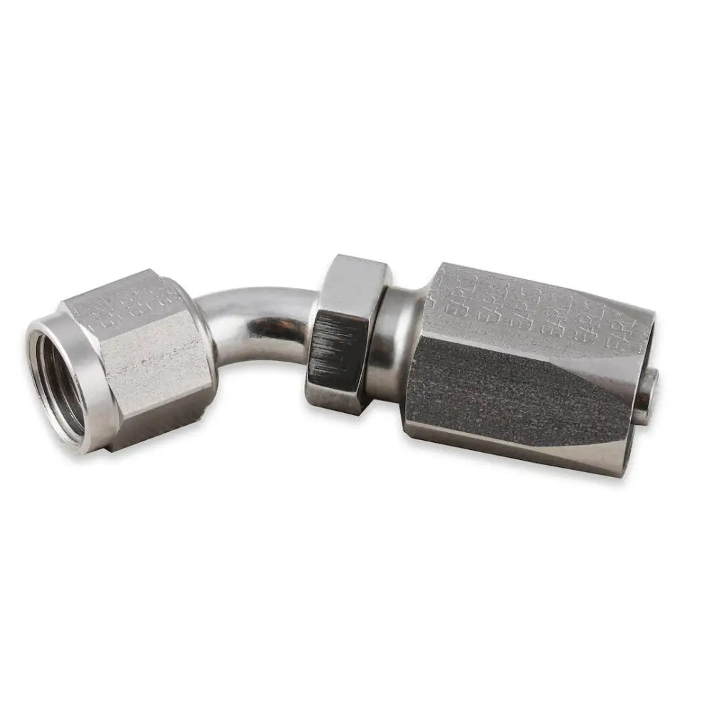 Earl'S Natural Finish Hose End Fitting- Power Steering SS134606ERL - Stainless Steel 45 DEG. Jic