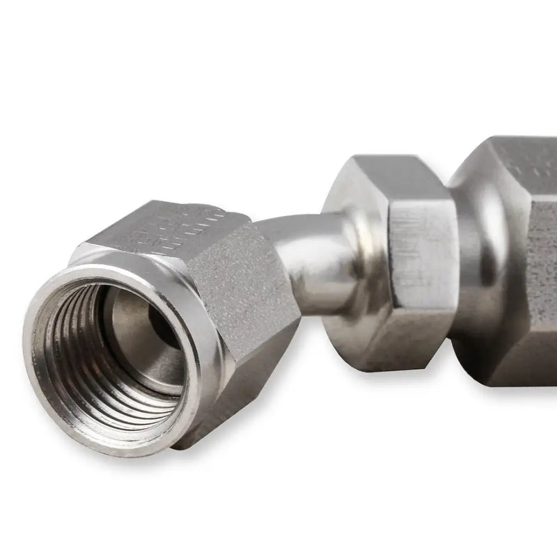 Earl'S Natural Finish Hose End Fitting- Power Steering SS134606ERL - Stainless Steel 45 DEG. Jic