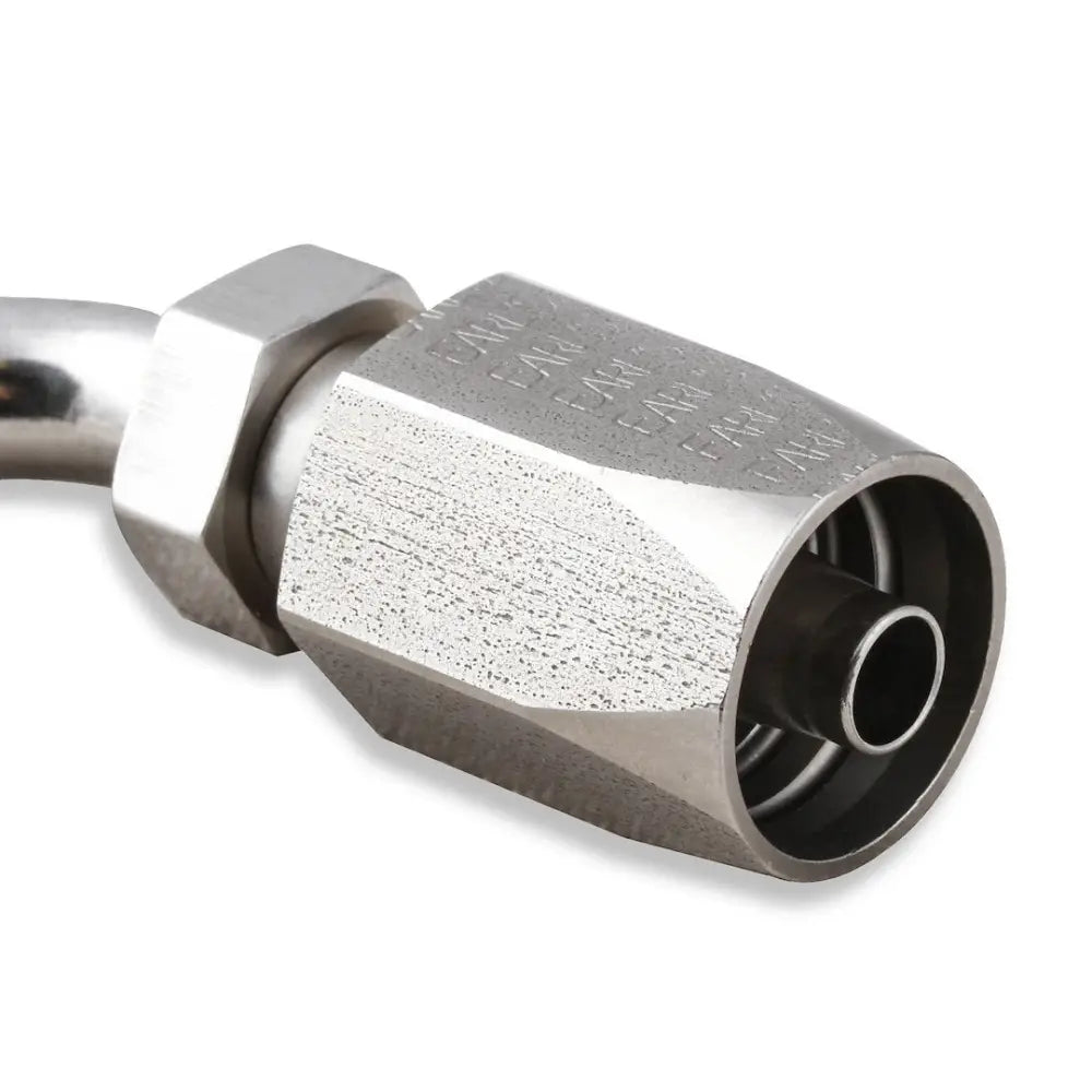 Earl'S Natural Finish Hose End Fitting- Power Steering SS134606ERL - Stainless Steel 45 DEG. Jic