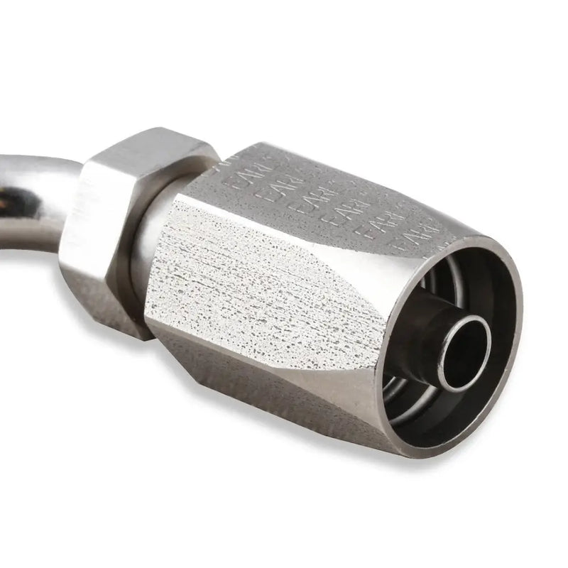 Earl'S Natural Finish Hose End Fitting- Power Steering SS134606ERL - Stainless Steel 45 DEG. Jic