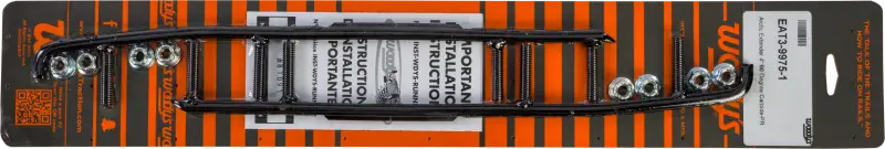 Black plastic roof rack cross bars with mounting hardware for eat3-9975-20-1 round bar runners