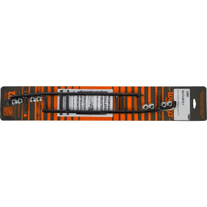 Black plastic roof rack cross bars with mounting hardware for eat3-9975-20-1 round bar runners