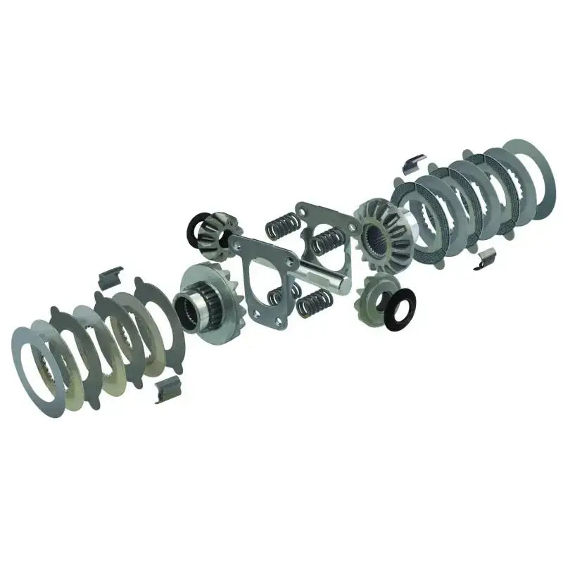 Exploded view of a mechanical differential.