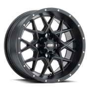 ITP 1228627536B ITP Hurricane 12x7 / 4x110 BP / 5+2 Offset Matte Black Wheel