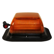 Amber warning light with black base for Ecco Elect LED beacon VM12-24