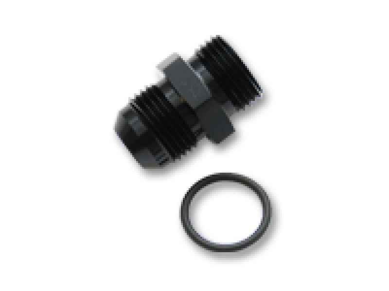 Vibrant 16817 Vibrant -3AN Male Flare to -3 ORB Male Straight Adapter w/O-Ring - Anodized Black