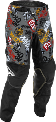 Fly Racing Fly Racing 375-43518 Youth Kinetic Rebel Pants Black/Grey Sz 18