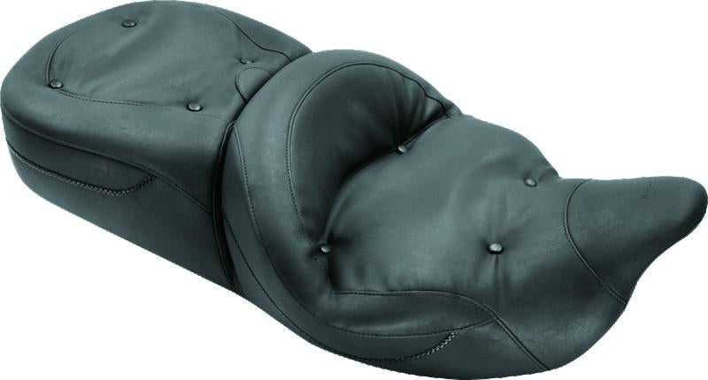 Mustang Motorcycle 79539 Mustang 08-21 Harley Electra Glide, Rd Glide, Rd King, Str Glide Touring 1PC Seat Regal - Black