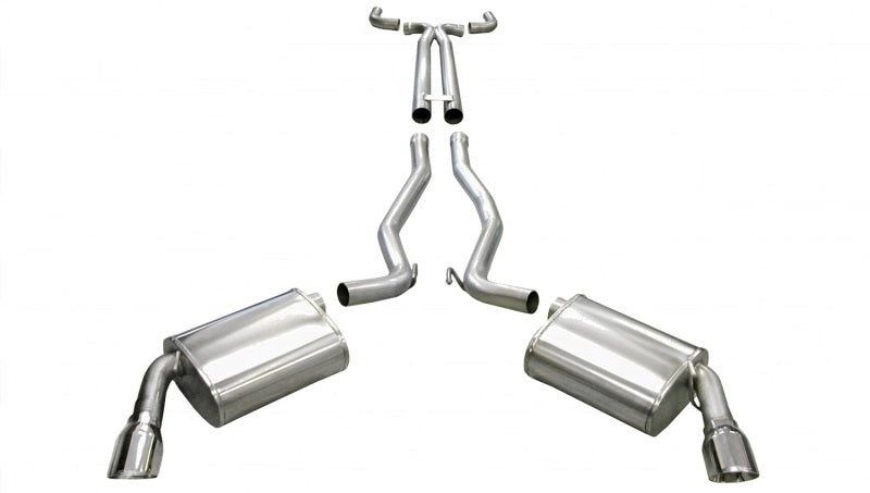 CORSA Performance 14954 Corsa 10-13 Chevrolet Camaro Convertible SS 6.2L V8 Manual Polished Sport Cat-Back + XO Exhaust