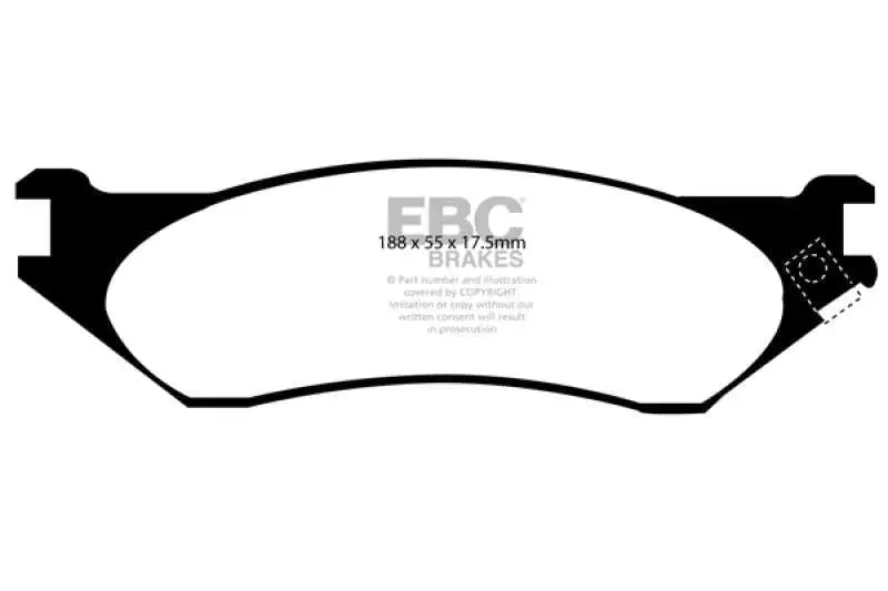 EBC 00-01 Dodge Ram 1500 (4WD) Pick-up 3.9 Extra Duty Front Brake Pads 