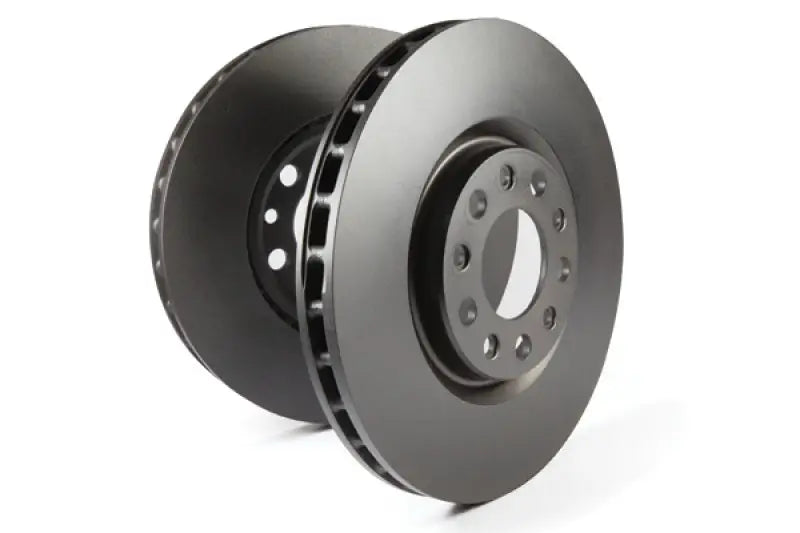 Two new grey vented slotted rotors with thermic black coating for Mercedes-Benz ML430