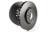 Two new grey vented slotted rotors with thermic black coating for Mercedes-Benz ML430