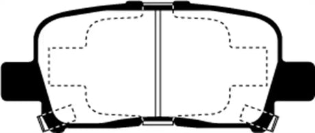 Automotive brake pads for EBC Ultimax2 rear brake pads on Acura MDX 3.5