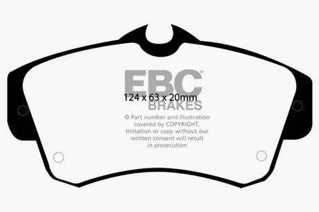 EBC 00-11 Chrysler PT Cruiser 2.4 Redstuff Front Brake Pads - DP31357C