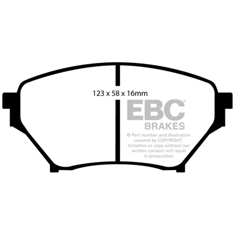 EBC DP21452 EBC 01-03 Mazda Miata MX5 1.8 (Sports Suspension) Greenstuff Front Brake Pads