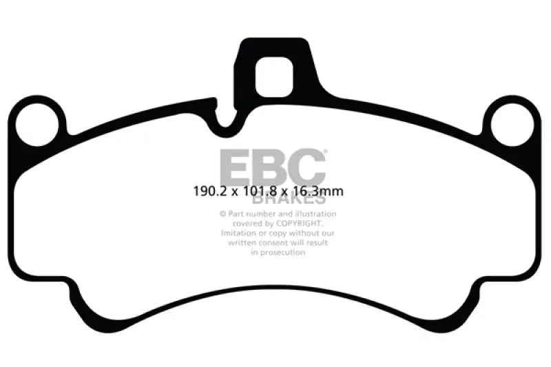 EBC brake pads for Twin Turbo GT2 Porsche 911 996 front disc brake pads