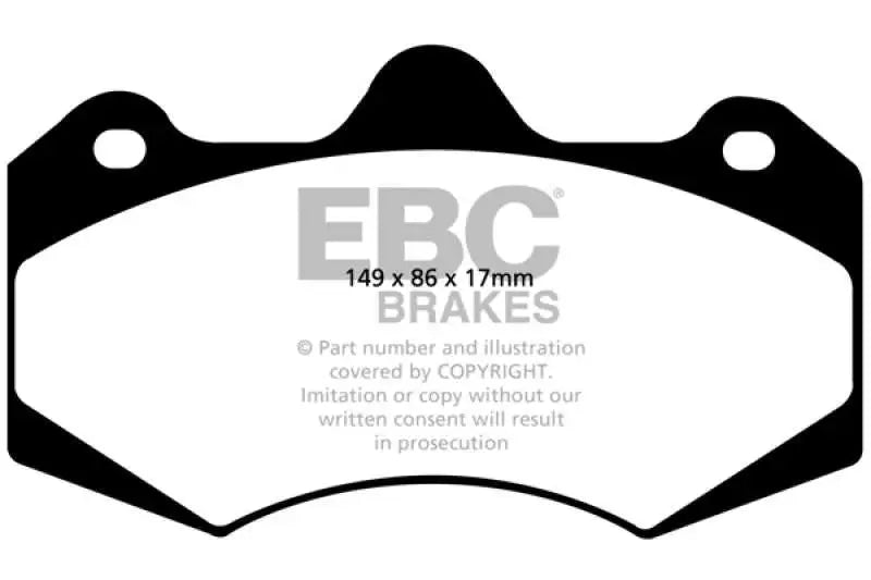 EBC 01-04 Aston Martin Vanquish 5.9 (AP Caliper) Bluestuff Front Brake Pads 
