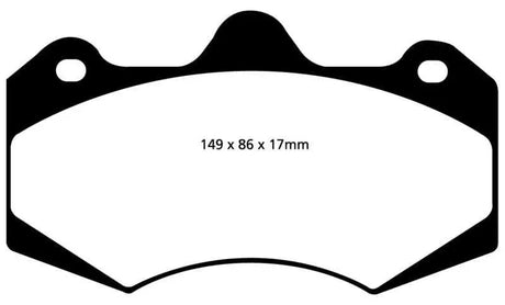 EBC EBC 01-04 Aston Martin Vanquish 5.9 (AP Caliper) Bluestuff Front Brake Pads