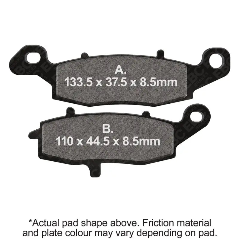 EBC Powersports FA231V EBC 01-04 Suzuki VL 800 Intruder Volusia Front Left/Right SXR Brake Pads