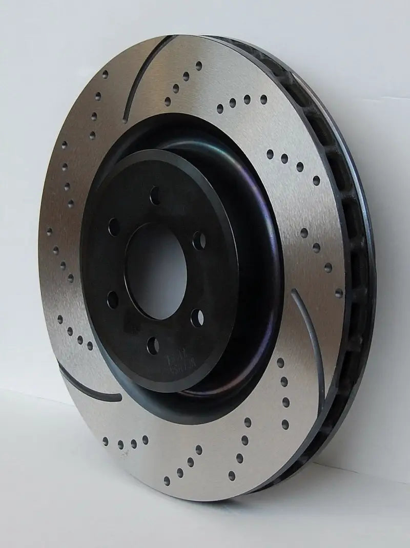 Slotted and drilled sport rear rotors for Chevrolet Silverado Silverado sport rear rotors