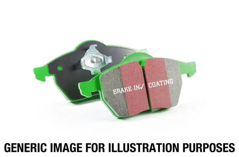 Green brake pads with brake-in coating for Honda CR-V 2.4 front brakes