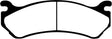 EBC 02 Cadillac Escalade 5.3 (Akebono rear caliper) Greenstuff Front Brake Pads - Truck & Automotive