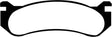 EBC 02 Cadillac Escalade 5.3 (Akebono rear caliper) Yellowstuff Front Brake Pads - Truck & Automotive