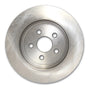 Silver car brake rotor for Infiniti G35 with thermic black coating and premium rear rotors
