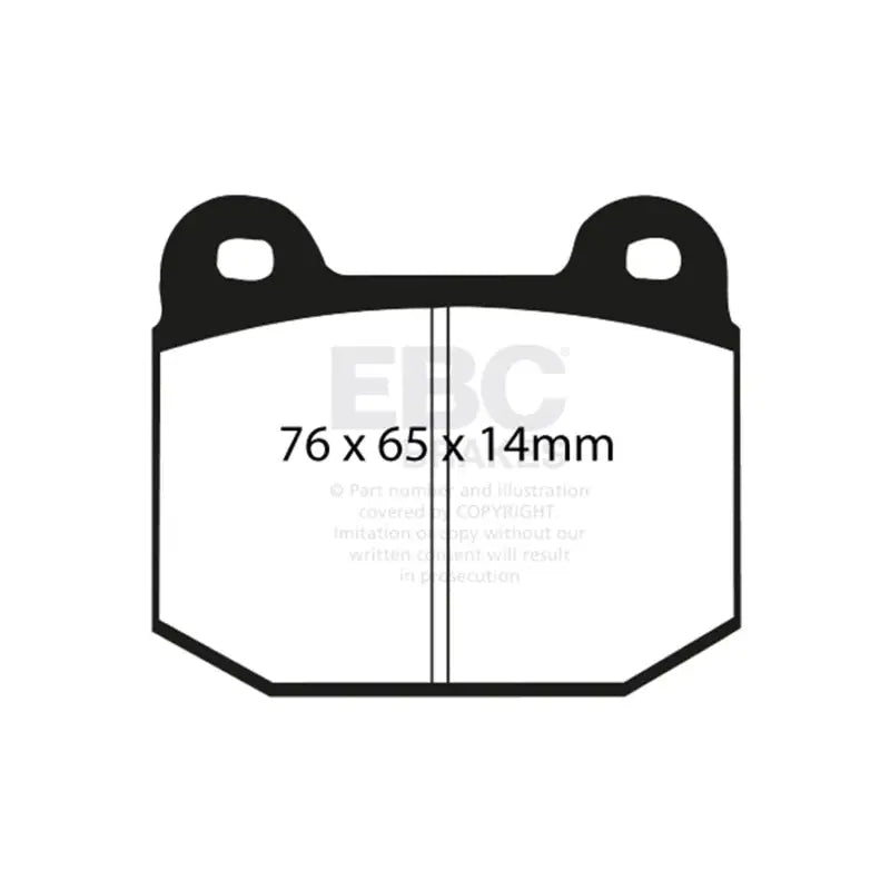 EBC DP31537C EBC 03-04 Infiniti G35 3.5 (Manual) (Brembo) Redstuff Rear Brake Pads
