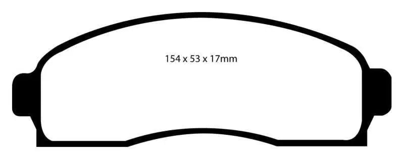 EBC EBC 03-06 Chevrolet Equinox 3.4 Greenstuff Front Brake Pads