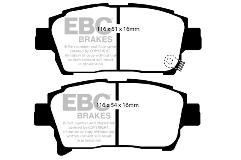 EBC 03-07 Scion XA 1.5 Greenstuff Front Brake Pads 