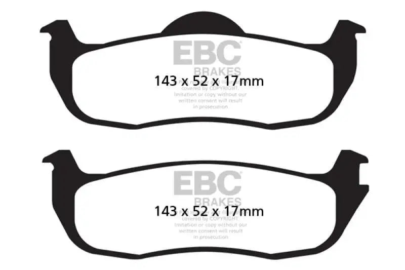 EBC 04-05 Infiniti QX56 5.6 Greenstuff Rear Brake Pads 