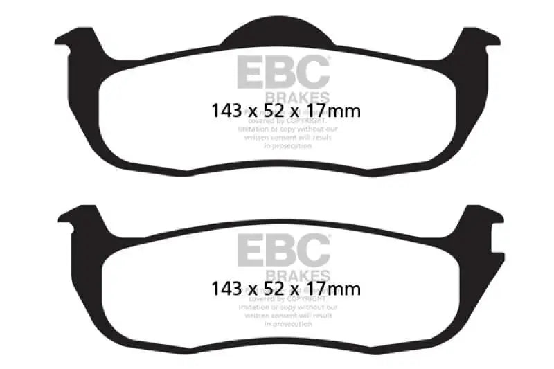 EBC 04-05 Infiniti QX56 5.6 Greenstuff Rear Brake Pads 