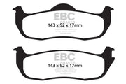 EBC 04-05 Infiniti QX56 5.6 Ultimax2 Rear Brake Pads - Truck & Automotive