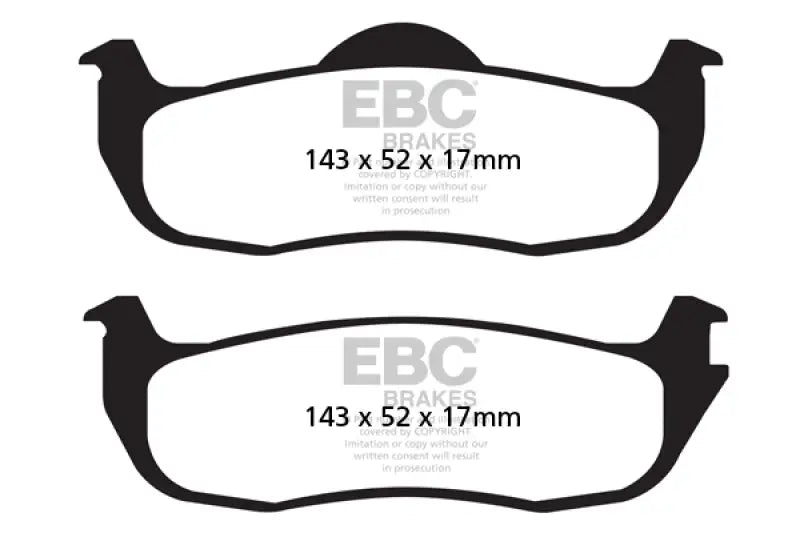 EBC 04-05 Infiniti QX56 5.6 Ultimax2 Rear Brake Pads - Truck & Automotive